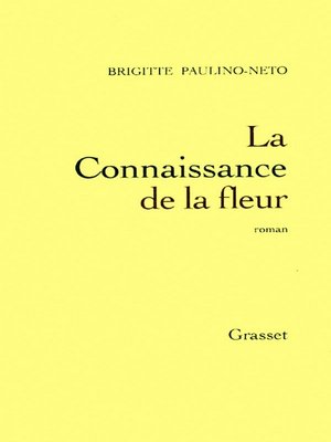 cover image of La connaissance de la fleur